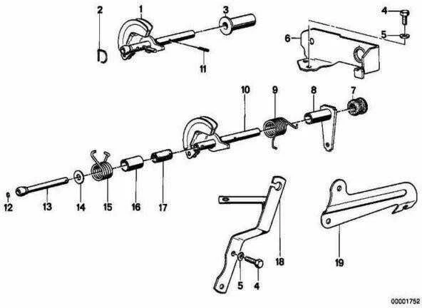 Originalus BMW 114 E12 E21 E24 E3 E9 NK 1500 1600 1800 guolis 35414640194
