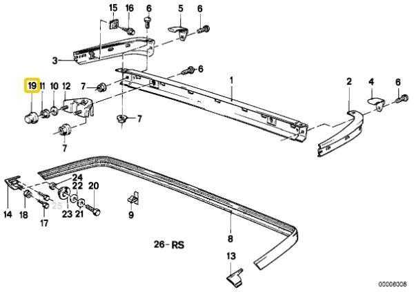 Originalus BMW 3' serijos E30 galinis bamperio dangtis 51121911293