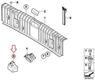 ORIGINALUS BMW 3 serijos E90 E92 Pavojaus įspėjimo trikampio laikiklis 51477131760