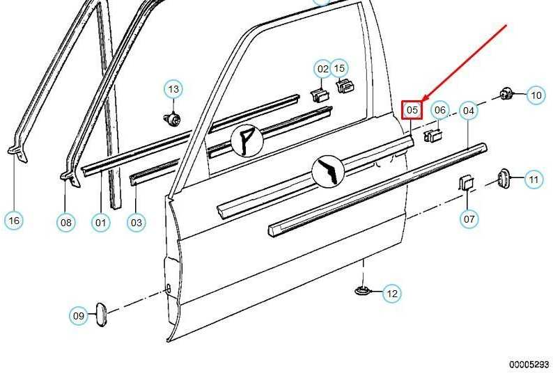 Originalus BMW E30 316 316i 318i 320i Durų oro juosta išorė dešinė 51211913058