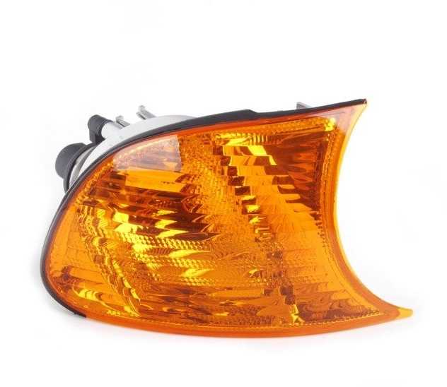 Originalus BMW E46 kabrioletas kupė dešinės priekinės indikatoriaus kampas OEM 63126904300