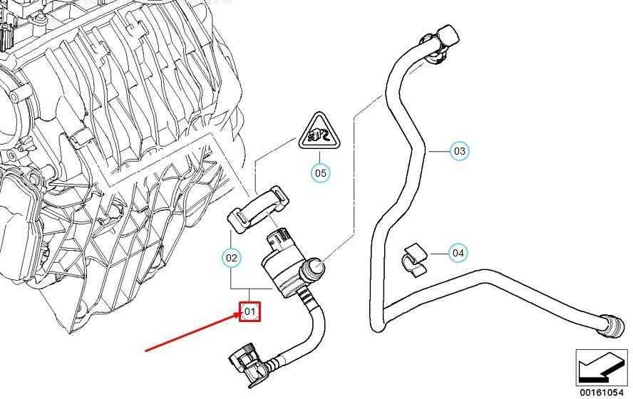 Originalus BMW E60N E61N E81 kuro bako kvėpavimo vožtuvas su vamzdžiu OEM 13907550387