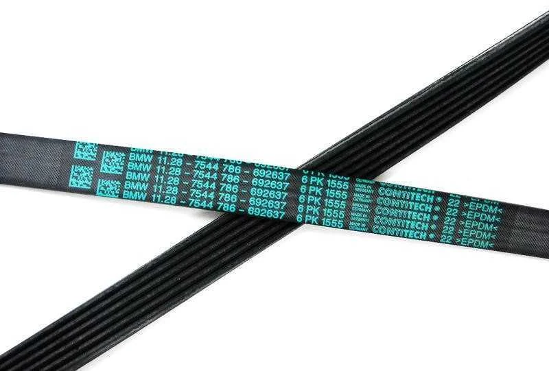 Originalus BMW E65 E66 sedanas V formos diržas 6PK X 1555 OEM 11287631818