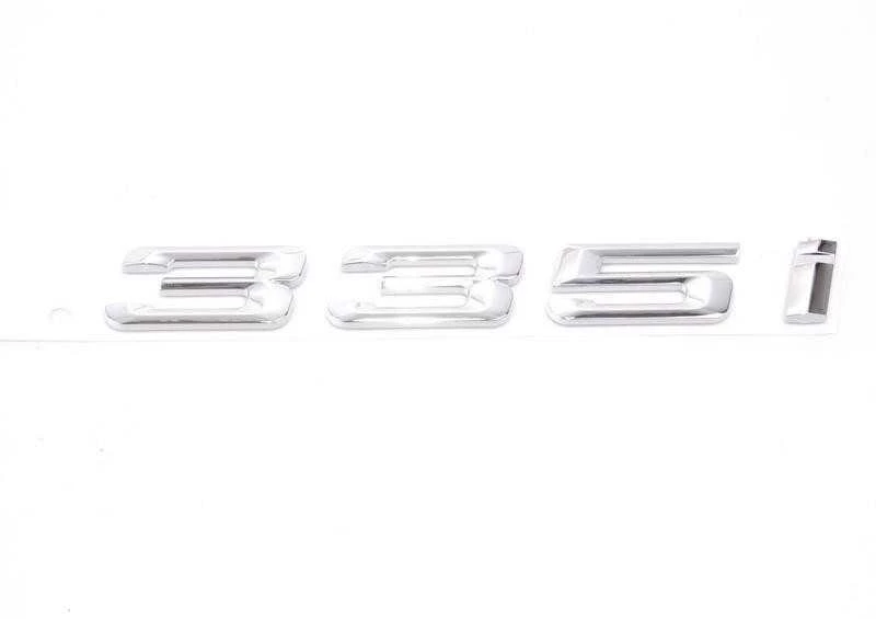 Originalus BMW E92 bagažinės dangčio chromuotas 335i emblemos ženklelis OEM 51147166218