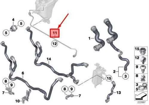 Originalus BMW F01 F01N aušinimo sistemos aušinimo skysčio žarna ventiliacijos vamzdis OEM 17127578405