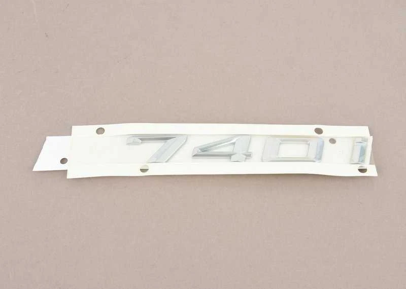 Originalus BMW F01 F01N bagažinės dangčio 740i emblema ženklelis logotipas OEM 51147187123