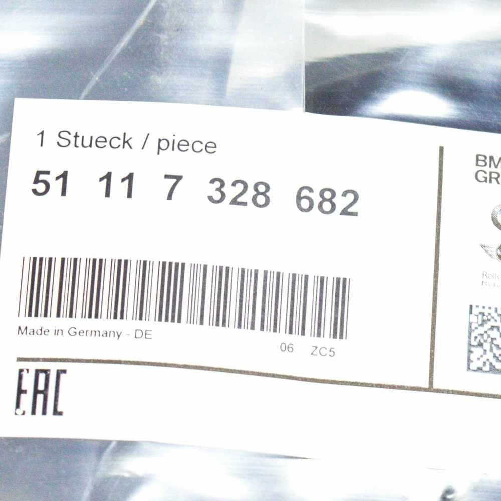 Originalus BMW F45 F46 Active Tourer Atviras Rūko Žibinto Grotelės O/S OEM 51117328682