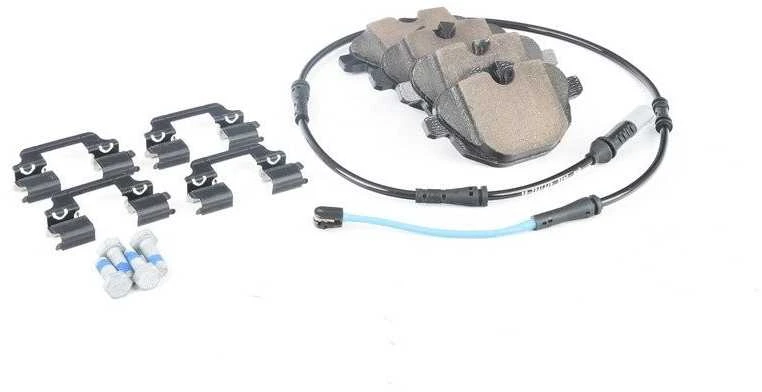 Originalus BMW Hybrid 5 F10 F18 stabdžių trinkelių rinkinys su stabdžių trinkelių jutikliu 34212449289