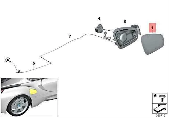 Originalus BMW I I8 I12 I15 kupė kabrioletas užpildymo sklendė paruošta 51177372955