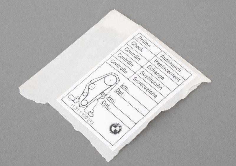 Originalus BMW lipdukas diržo keitimo 3er 5er z1 11311739073 OEM