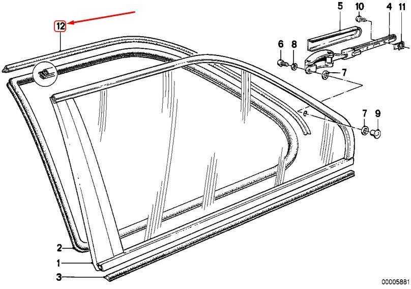 Originalus BMW M3 E30 316 316i 318i 318is 320i 320is sandarinimo juosta 51361924994