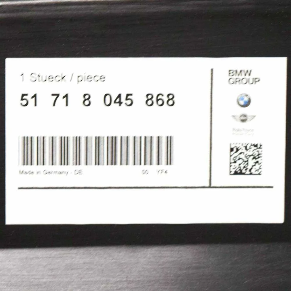 Originalus BMW M3 M3 CRT E90 E92 E93 kabrioleto kupė priekinis oro kanalas 51718045868