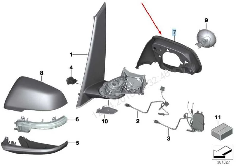 Originalus BMW X1 F45 F46 F48 214d 216d 216i palaikymo žiedas dešinė 51167391898