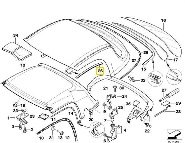 Originalus BMW Z3 nuimamas viršutinio lašelio apvadas Dešinysis vandens deflektorius OEM 54218397670