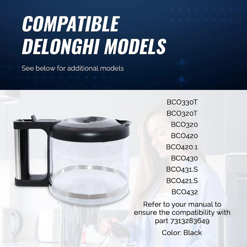 Originalus DELONGHI kavos puodelis, skirtas BCO320 BCO330 BCO420 BCO430 BCO431 AS00000675
