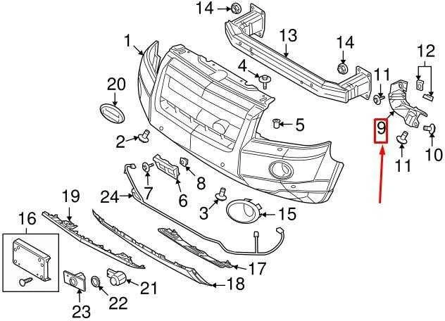 Originalus Land Rover LR2 Freelander 2 PRIEKINIS BAMPERIO Tvirtinimo laikiklis DEŠINĖ LR029748