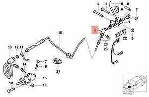 Originalus OE BMW E39 E52 Roadster Sedanas Sankabos Valdymo Kampinis Vnt. 21521165009