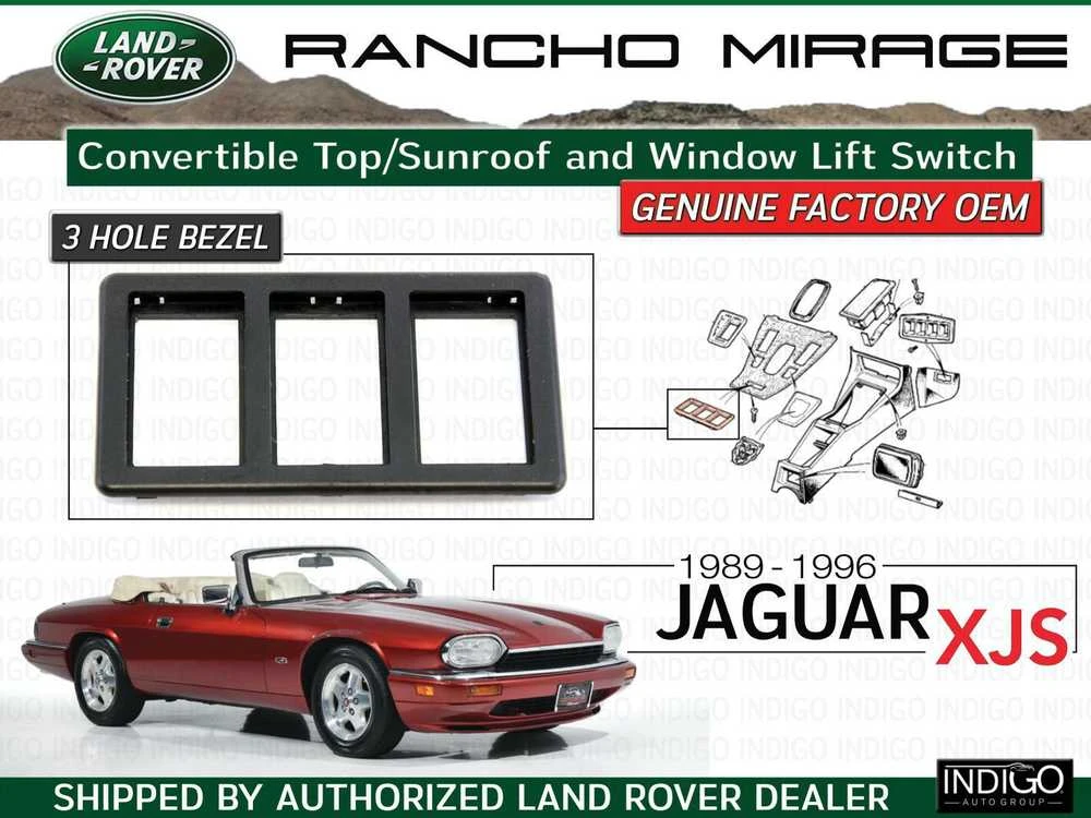 ORIGINALUS OEM 1989 - 1996 JAGUAR XJS KABRIOLETAS 3 SKYDELIO PERKELIMO RĖMELIS BCC2303