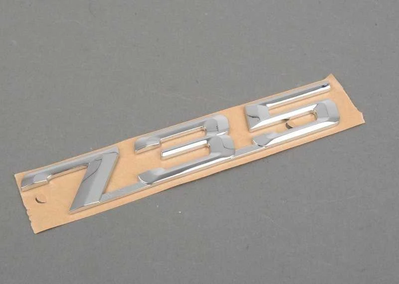 ORIGINALUS OEM BMW E23 Galinės bagažinės dangčio 735 Emblema Ženklelis Logotipas 51141869986 Naujas