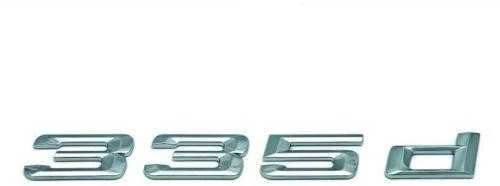 ORIGINALUS OEM BMW E91 Bagažo dangčio chromuotas 335d emblema ženklelis logotipas 51147164517