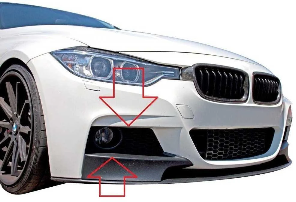 ORIGINALUS OEM BMW F30 F31 F35 F35N Priekinis buferis M apdailos groteles dešinė 51118054262