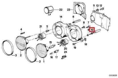 ORIGINALUS OEM Taikymo Reguliavimo Varžtas Mygtukas BMW 3-Serija E30 63121370857