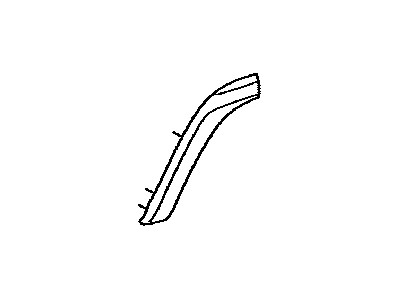 Originalus OEM Toyota 75741-35901 keleivio galinių durų išorinis apdailos elementas 14-19 4Runner