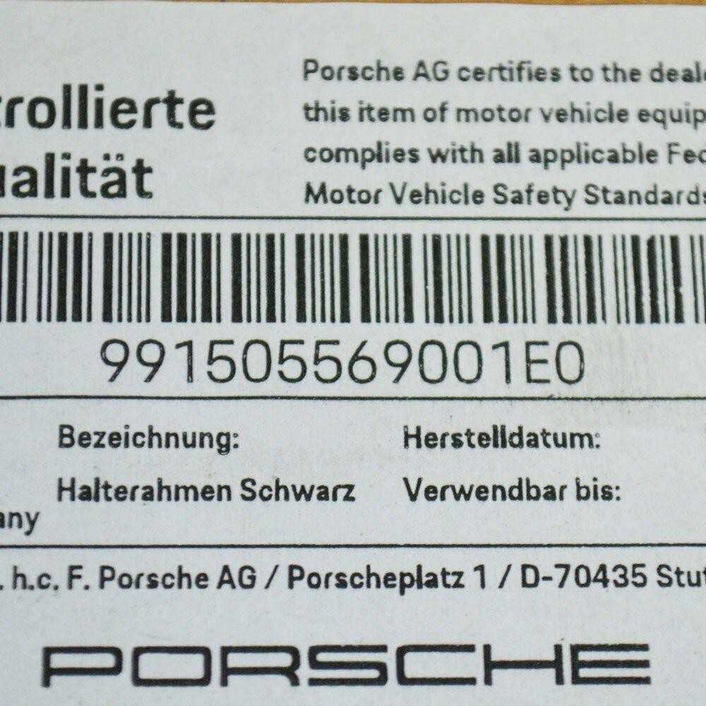 Originalus PORSCHE 911 Carrera laikiklio rėmas centrinis juodas 991505569001E0