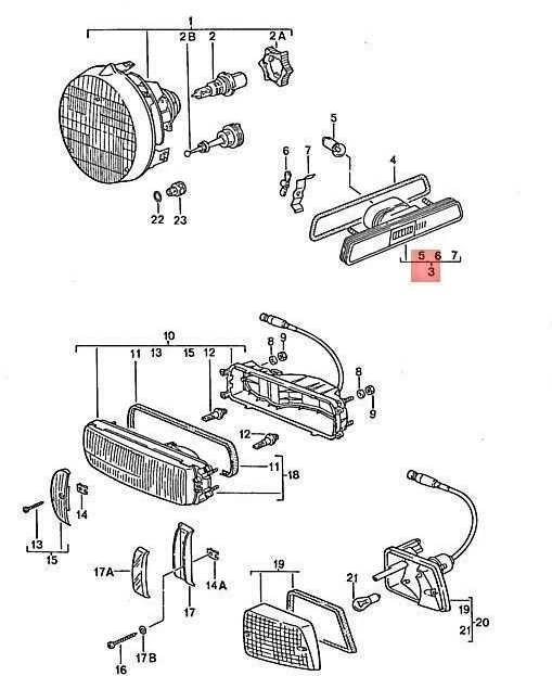 Originalus PORSCHE 928 šoninis žibintas dešinėje 92863141203