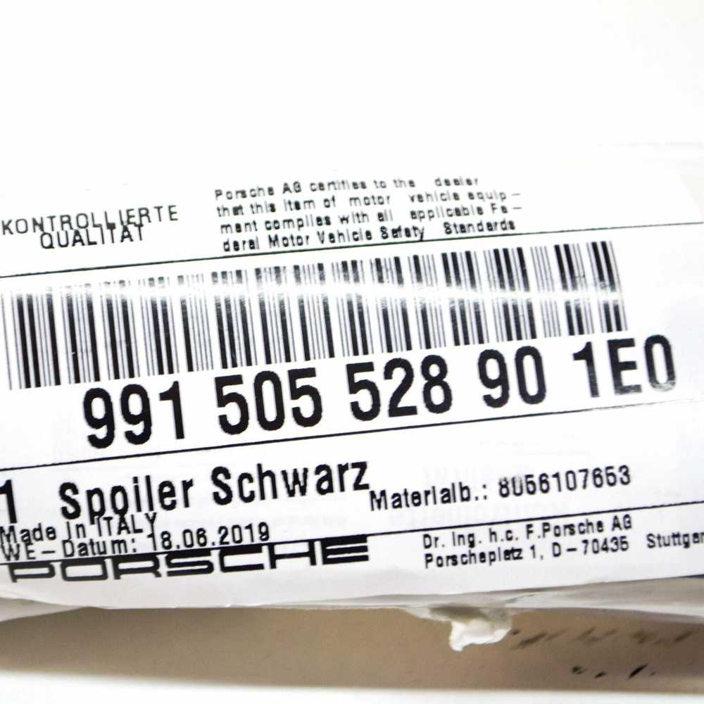 Originalus PORSCHE 991 Gt3 Rs Spoileris Dešinėje Juodas 991505528901E0