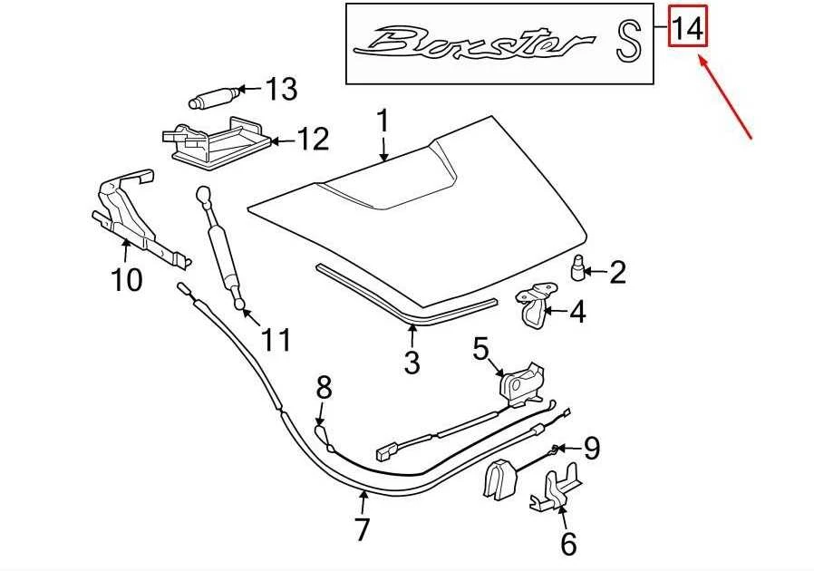 Originalus PORSCHE Boxster 987 įrašas 98755998400