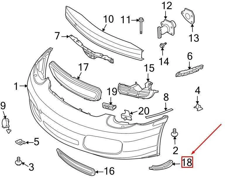 Originalus PORSCHE Boxster 987 kairysis apdailos elementas satino juodas 9875055250001C