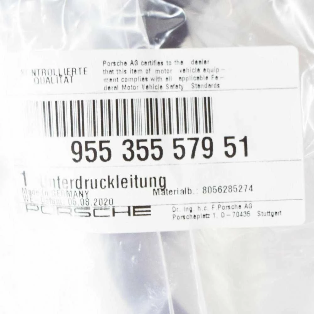 Originalus PORSCHE Cayenne 9PA vakuuminis vamzdelis 95535557951