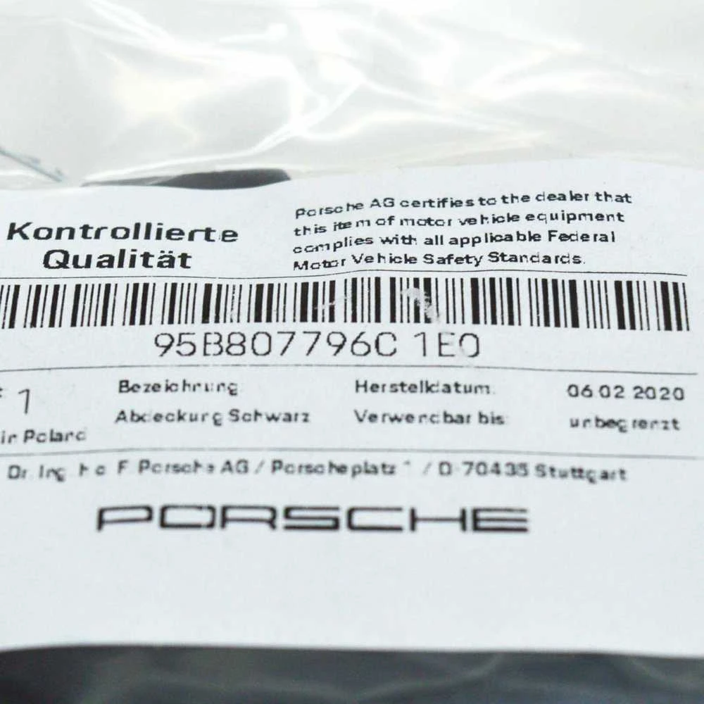Originalus PORSCHE Cayenne Macan 92A dešinės pusės rūko žibinto dangtelis juodas 95B807796C1E0