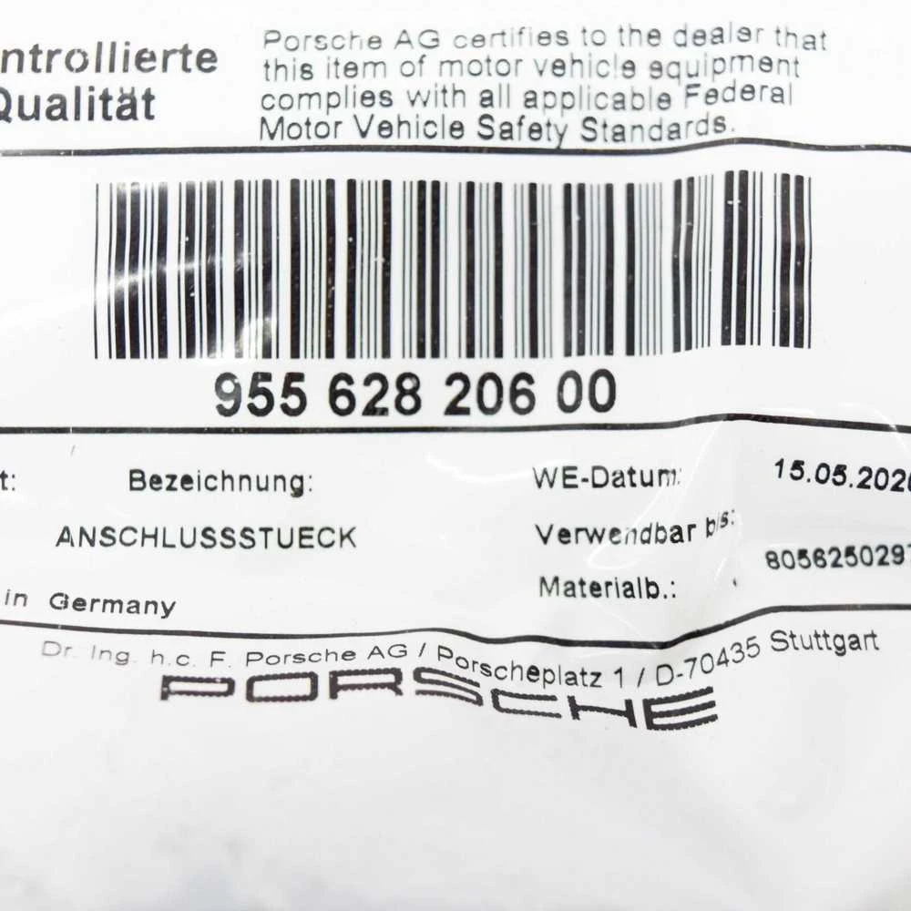 Originalus PORSCHE Cayenne plovimo skysčio vamzdžio žarnų jungtys 95562820600