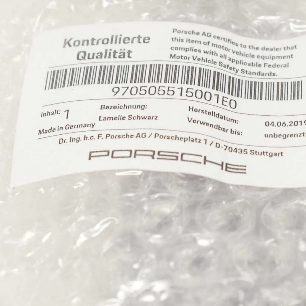 Originalus PORSCHE Panamera 970 Kairysis diskas Juodas 970505515001E0