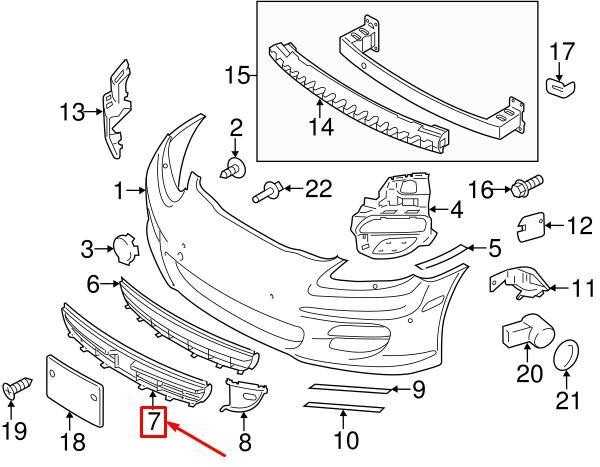 Originalus PORSCHE Panamera 970 laikiklio rėmas centrinis juodas 970505541021E0