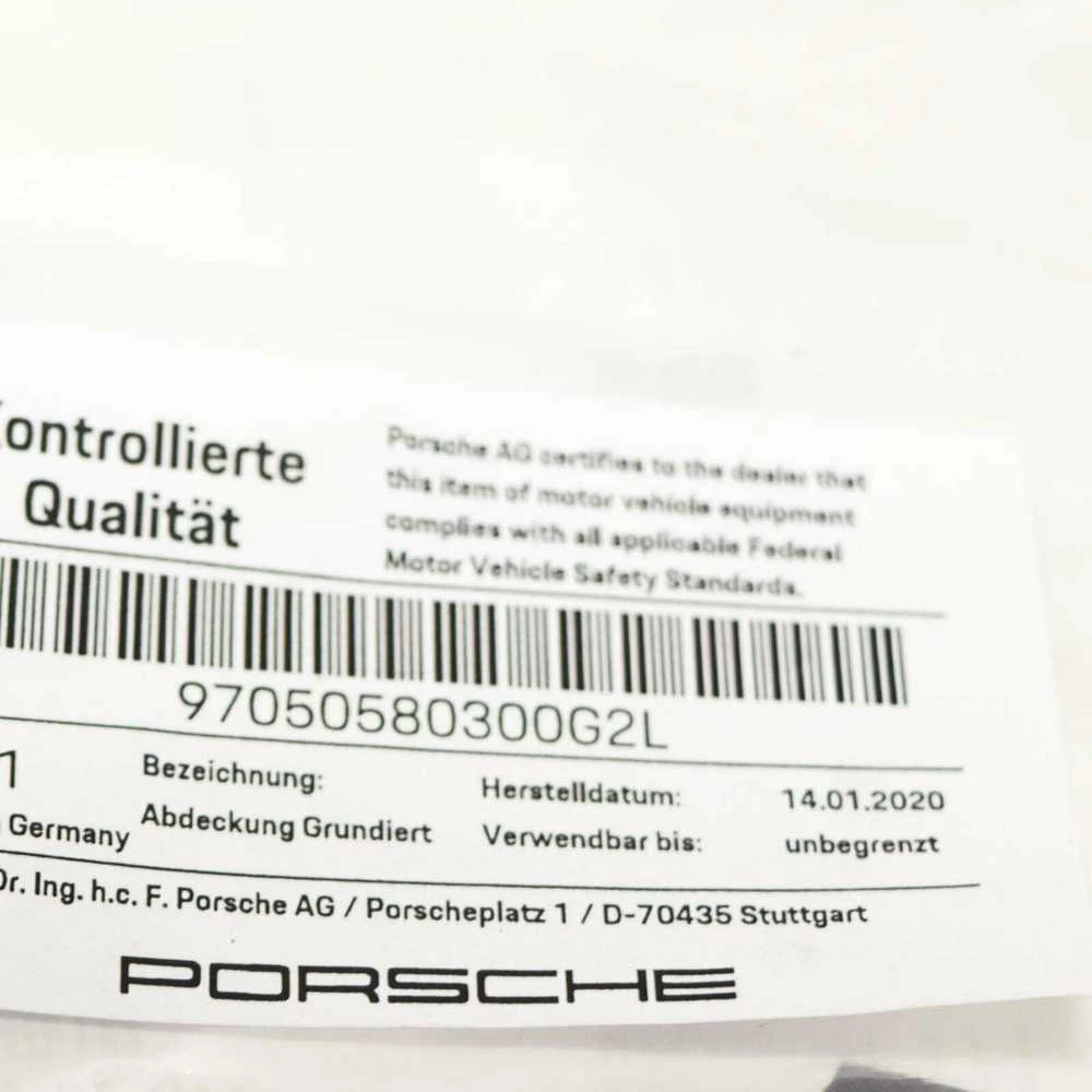 Originalus Porsche Panamera galinis bamperio traukimo kablio akies dangtelis 10-13 97050580300G2L