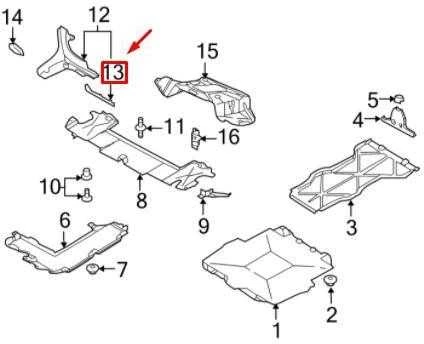 Originalus Porsche po variklio dangčio apsauginis skydelis - šoninis dangtelis dešinėje grindų tri