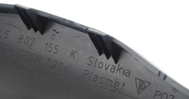 ORIGINALUS Priekinis bamperio traukiamoji kilpa dažyta kairė Porsche Cayenne 2007-2010 atnaujinimas