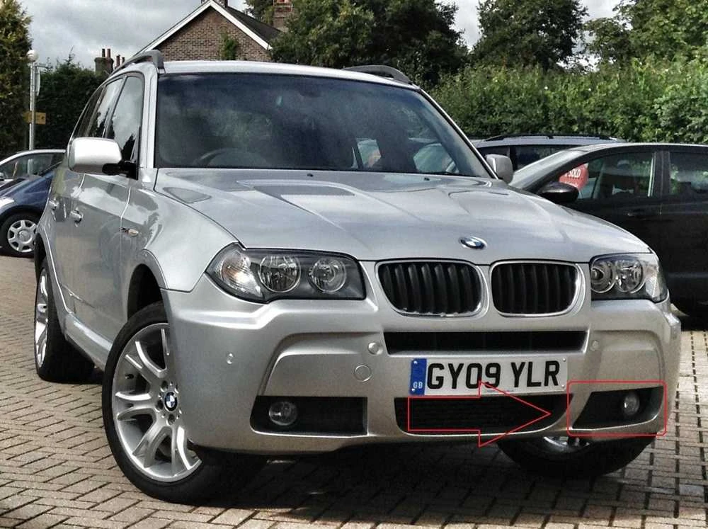 ORIGINALUS Rūko Žibintų Grotelės Dangtelis Kairėje BMW X3 E83 M Aero Paketas LCI 07-10