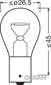 OSRAM Diadem halogeninis signalinis žibintas, gabaritinė ir stabdžių lemputė 7507DC 02B