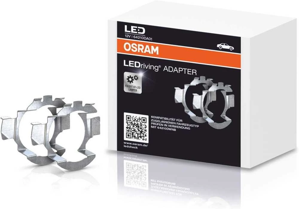 OSRAM LEDriving adapteris Night Breaker H7 LED, lempos laikiklis, sidabrinis