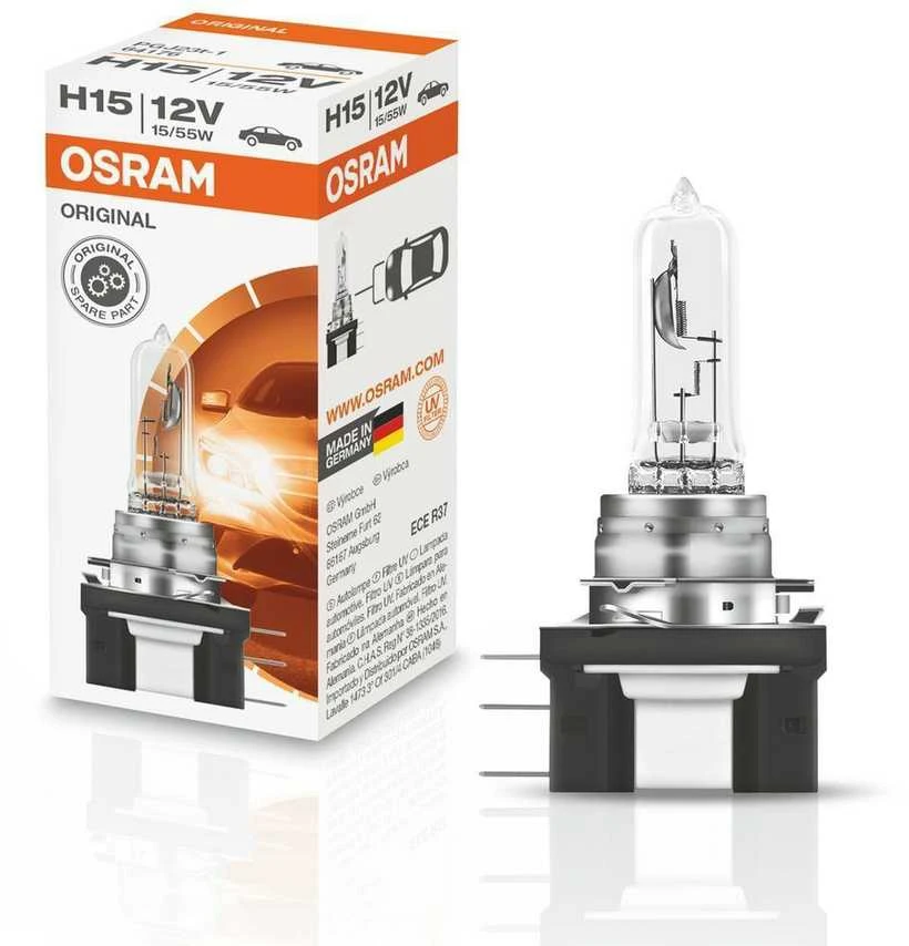 OSRAM Automobilinė lemputė H15 55/15W 12V PGJ23T 1vnt