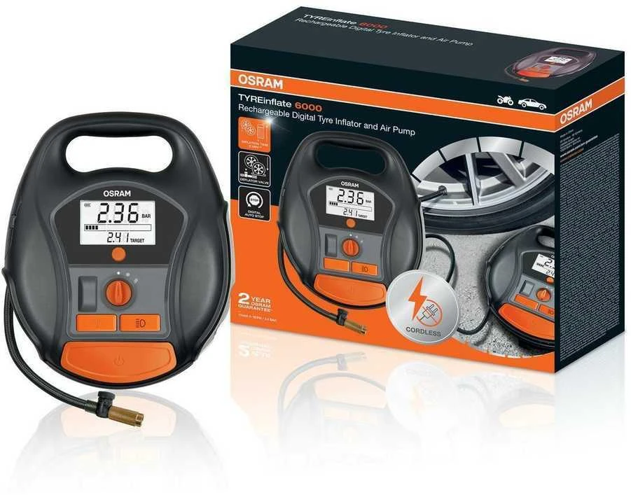 "OSRAM Tyreinflate 6000" neapibrėžtas padangų slėgio matuoklis OTIR6000