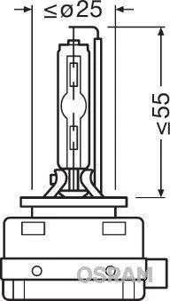 OSRAM XENARC, Lemputė XENON D1S, 1 vnt