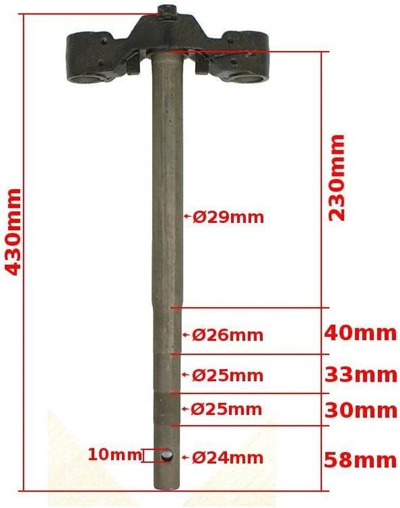 Other BAOTIAN GY6-50 balnelio laikiklis 10" ratams BAOTIAN ORG PHE paspirtukas