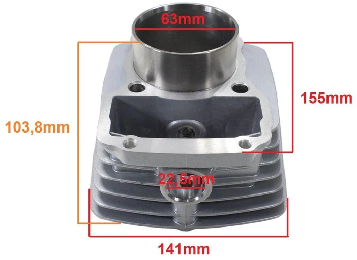 Other CILINDRAS ATV 200 CG 63mm PIN 15mm AC HP KOMPLEKTAS WIN