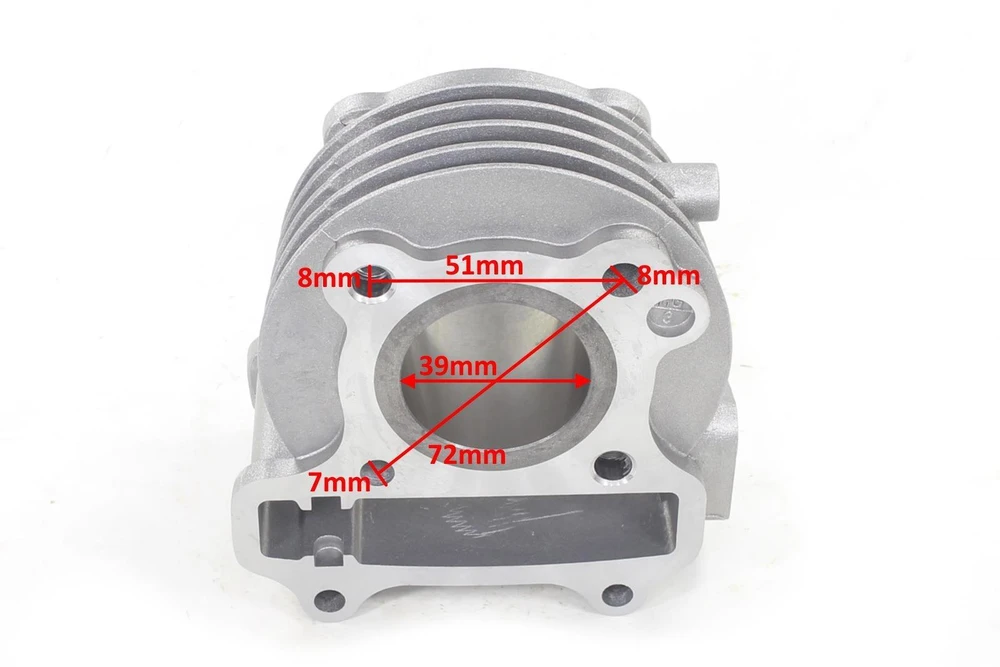 Other CILINDRAS GY6-50 39mm KAIŠTIS 13mm KYMCO ROMET ZIPP 4T TINKA: KYMCO-AGILITY/FILLY/LIKE/NEW DINK/PEOPLE/SENTO/SUPER 8/VITALITY BAOTIAN-BT49/50 BENZER-COLUMBIA/FLORIDA/INDIANA/MASTIC/OREGON/SYRACUSE MOTOBI-FLAMING/ORLIK/ROCKY/SOWA/SPRINT/WILGA