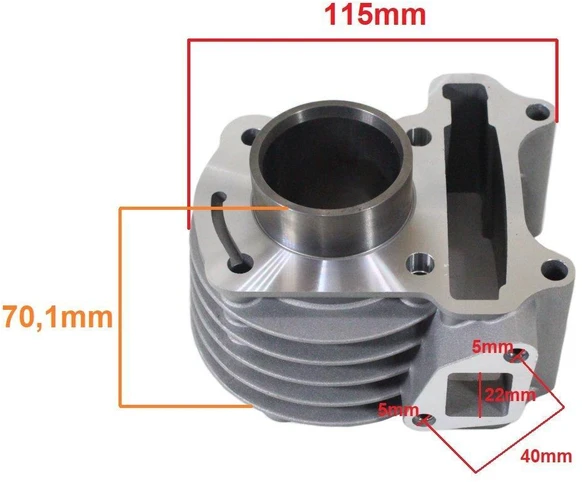 Other CILINDRAS KYMCO AGILITY/CITY/SUPER 8/FILLY 50 39mm 4T PIN 13mm TAIWAN